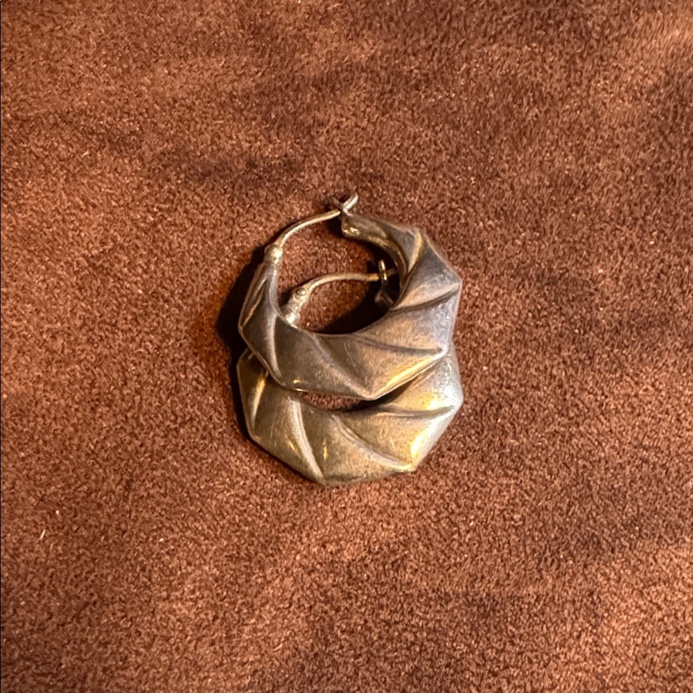 Silver PUFF 925 earrings 🐈‍⬛ - Picture 4 of 7